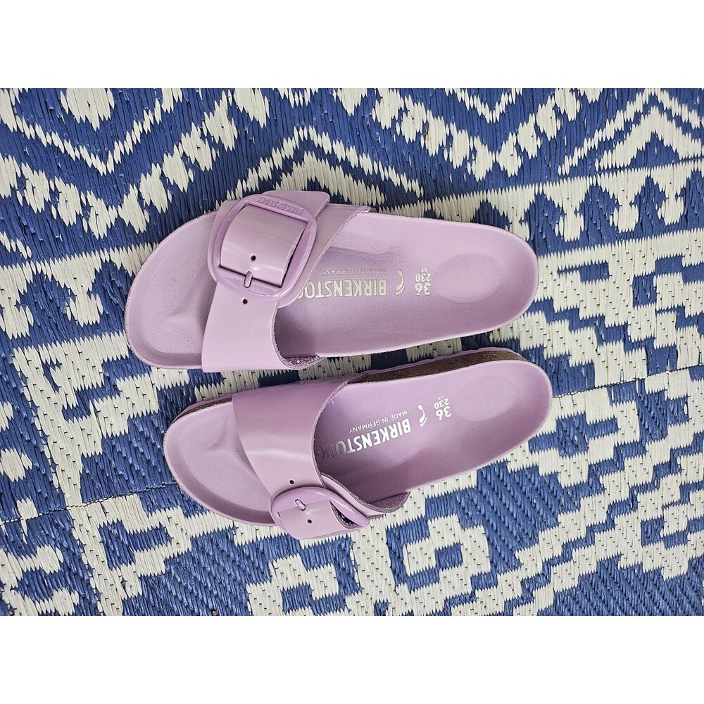 NWOT Birkenstock Madrid Big Buckle Women's Sandals Purple EU 36